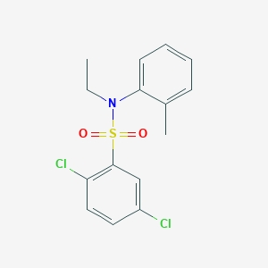 molecular formula C15H15Cl2NO2S B5755605 2,5-dichloro-N-ethyl-N-(2-methylphenyl)benzenesulfonamide 