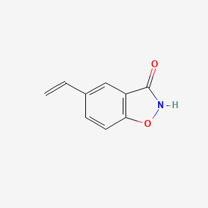 molecular formula C9H7NO2 B575561 5-Vinylbenzo[d]isoxazol-3(2H)-one CAS No. 162035-84-9
