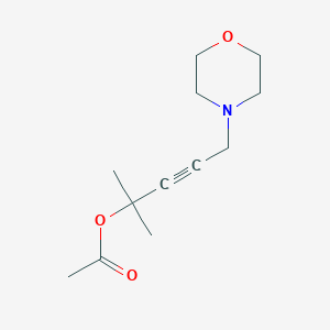 1,1-dimethyl-4-(4-morpholinyl)-2-butyn-1-yl acetate