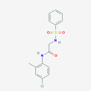 N~1~-(4-chloro-2-methylphenyl)-N~2~-(phenylsulfonyl)glycinamide