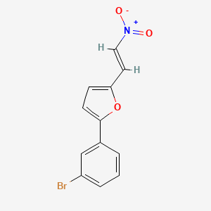 molecular formula C12H8BrNO3 B5755644 2-(3-bromophenyl)-5-(2-nitrovinyl)furan 