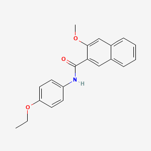 molecular formula C20H19NO3 B5755665 N-(4-ethoxyphenyl)-3-methoxy-2-naphthamide 
