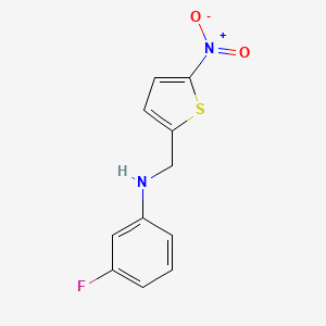 (3-fluorophenyl)[(5-nitro-2-thienyl)methyl]amine