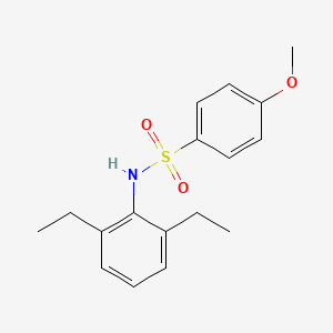 molecular formula C17H21NO3S B5755675 N-(2,6-diethylphenyl)-4-methoxybenzenesulfonamide 