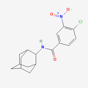 molecular formula C17H19ClN2O3 B5755742 N-2-adamantyl-4-chloro-3-nitrobenzamide 