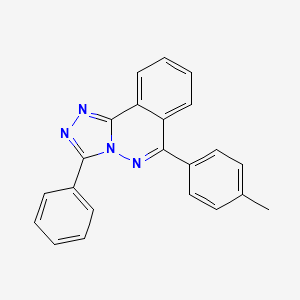 molecular formula C22H16N4 B5755744 6-(4-methylphenyl)-3-phenyl[1,2,4]triazolo[3,4-a]phthalazine 