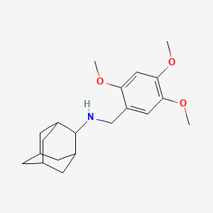 molecular formula C20H29NO3 B5755751 2-adamantyl(2,4,5-trimethoxybenzyl)amine 