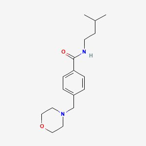 molecular formula C17H26N2O2 B5755763 N-(3-methylbutyl)-4-(4-morpholinylmethyl)benzamide 