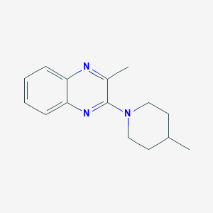 molecular formula C15H19N3 B5755777 2-methyl-3-(4-methyl-1-piperidinyl)quinoxaline 