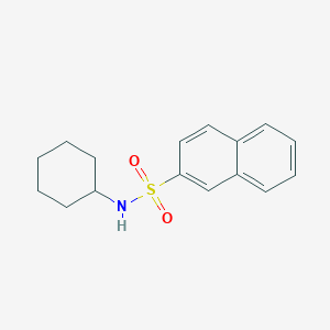 molecular formula C16H19NO2S B5755791 N-cyclohexyl-2-naphthalenesulfonamide 