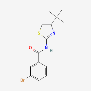 molecular formula C14H15BrN2OS B5755798 3-bromo-N-(4-tert-butyl-1,3-thiazol-2-yl)benzamide 