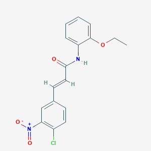 molecular formula C17H15ClN2O4 B5755825 3-(4-chloro-3-nitrophenyl)-N-(2-ethoxyphenyl)acrylamide 