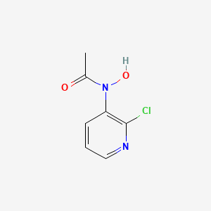 molecular formula C7H7ClN2O2 B575583 N-(2-Chloro-3-pyridinyl)-N-hydroxyacetamide CAS No. 173954-03-5