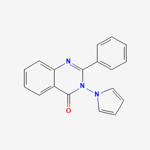 molecular formula C18H13N3O B5755830 2-phenyl-3-(1H-pyrrol-1-yl)-4(3H)-quinazolinone 