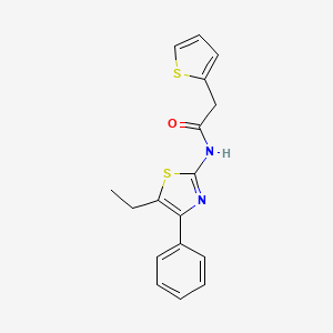 molecular formula C17H16N2OS2 B5755838 N-(5-ethyl-4-phenyl-1,3-thiazol-2-yl)-2-(2-thienyl)acetamide 