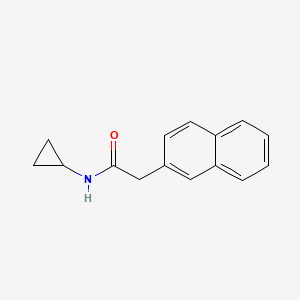 molecular formula C15H15NO B5755860 N-cyclopropyl-2-(2-naphthyl)acetamide 