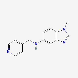 molecular formula C14H14N4 B5755864 1-methyl-N-(4-pyridinylmethyl)-1H-benzimidazol-5-amine 