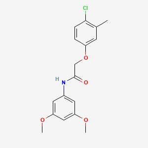 molecular formula C17H18ClNO4 B5755868 2-(4-chloro-3-methylphenoxy)-N-(3,5-dimethoxyphenyl)acetamide 