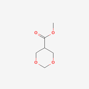 molecular formula C6H10O4 B575589 1,3-二氧六环-5-甲酸甲酯 CAS No. 190191-69-6