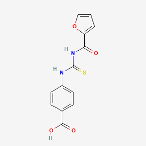 molecular formula C13H10N2O4S B5755897 4-{[(2-furoylamino)carbonothioyl]amino}benzoic acid 