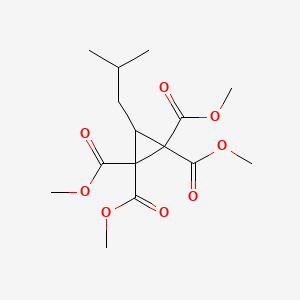 molecular formula C15H22O8 B5755913 tetramethyl 3-isobutyl-1,1,2,2-cyclopropanetetracarboxylate 