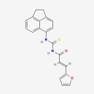 N-[(1,2-dihydro-5-acenaphthylenylamino)carbonothioyl]-3-(2-furyl)acrylamide