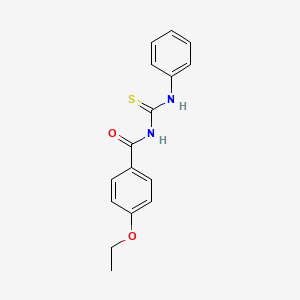 molecular formula C16H16N2O2S B5755936 N-(anilinocarbonothioyl)-4-ethoxybenzamide 
