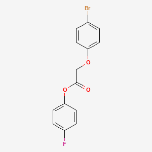 molecular formula C14H10BrFO3 B5755944 4-fluorophenyl (4-bromophenoxy)acetate 