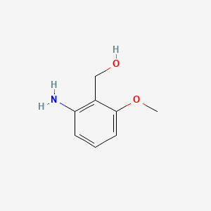 molecular formula C8H11NO2 B575595 (2-氨基-6-甲氧基苯基)甲醇 CAS No. 177531-95-2
