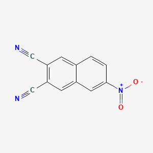 molecular formula C12H5N3O2 B575599 6-Nitronaphthalene-2,3-dicarbonitrile CAS No. 184026-06-0
