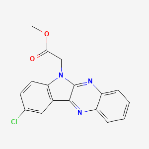 molecular formula C17H12ClN3O2 B5755996 methyl (9-chloro-6H-indolo[2,3-b]quinoxalin-6-yl)acetate 