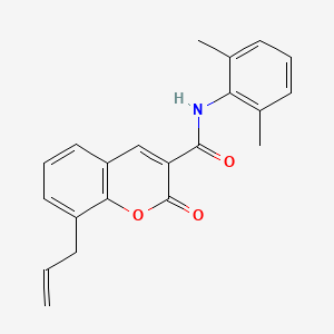molecular formula C21H19NO3 B5756006 8-allyl-N-(2,6-dimethylphenyl)-2-oxo-2H-chromene-3-carboxamide 