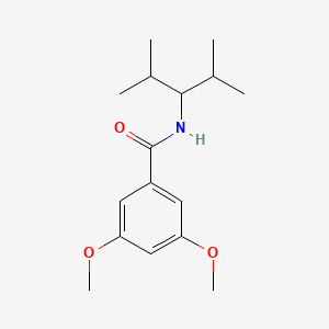 molecular formula C16H25NO3 B5756021 N-(1-isopropyl-2-methylpropyl)-3,5-dimethoxybenzamide 