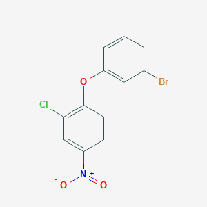 molecular formula C12H7BrClNO3 B5756040 1-(3-bromophenoxy)-2-chloro-4-nitrobenzene 