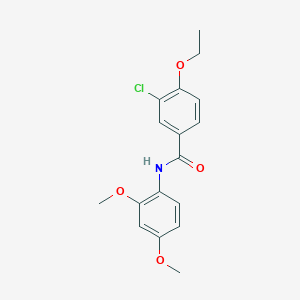 molecular formula C17H18ClNO4 B5756060 3-chloro-N-(2,4-dimethoxyphenyl)-4-ethoxybenzamide 