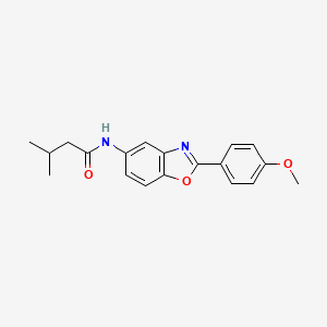 molecular formula C19H20N2O3 B5756078 N-[2-(4-methoxyphenyl)-1,3-benzoxazol-5-yl]-3-methylbutanamide 