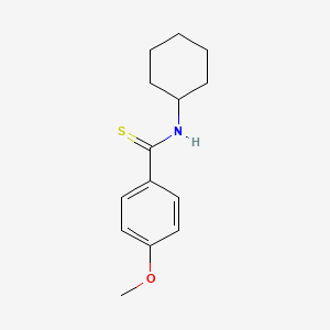 N-cyclohexyl-4-methoxybenzenecarbothioamide