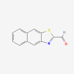 molecular formula C12H7NOS B575610 Naphtho[2,3-D][1,3]thiazole-2-carbaldehyde CAS No. 190834-54-9