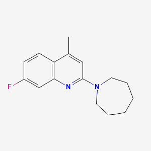 2-(1-azepanyl)-7-fluoro-4-methylquinoline