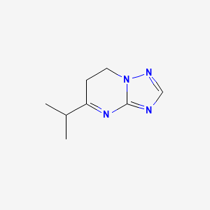 molecular formula C8H12N4 B575611 5-Isopropyl-6,7-dihydro-[1,2,4]triazolo[1,5-a]pyrimidine CAS No. 170886-65-4