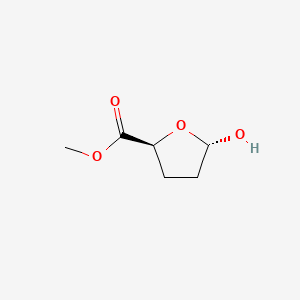 molecular formula C6H10O4 B575613 (2S,5S)-Methyl 5-hydroxytetrahydrofuran-2-carboxylate CAS No. 174689-89-5