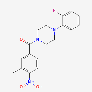 1-(2-fluorophenyl)-4-(3-methyl-4-nitrobenzoyl)piperazine