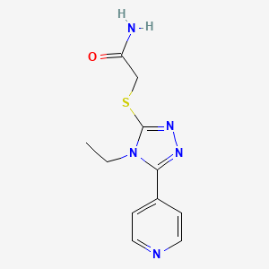 2-{[4-ethyl-5-(4-pyridinyl)-4H-1,2,4-triazol-3-yl]thio}acetamide