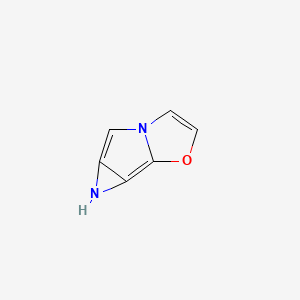 molecular formula C6H4N2O B575617 1H-Azireno[2',3':3,4]pyrrolo[2,1-b][1,3]oxazole CAS No. 170426-67-2