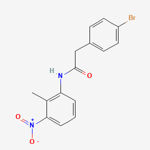 2-(4-bromophenyl)-N-(2-methyl-3-nitrophenyl)acetamide
