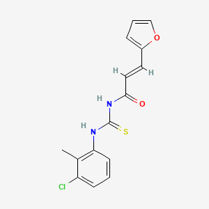 N-{[(3-chloro-2-methylphenyl)amino]carbonothioyl}-3-(2-furyl)acrylamide