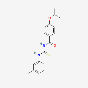 molecular formula C19H22N2O2S B5756298 N-{[(3,4-dimethylphenyl)amino]carbonothioyl}-4-isopropoxybenzamide 
