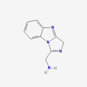 molecular formula C10H10N4 B575631 1-(3H-Imidazo[1,5-a]benzimidazol-1-yl)methanamine CAS No. 180634-96-2
