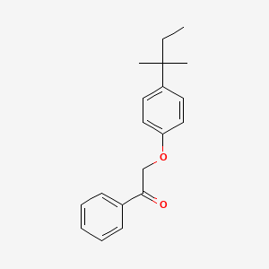 molecular formula C19H22O2 B5756311 2-[4-(1,1-dimethylpropyl)phenoxy]-1-phenylethanone 