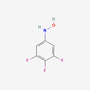 molecular formula C6H4F3NO B575634 3,4,5-Trifluoro-N-hydroxyaniline CAS No. 163734-04-1